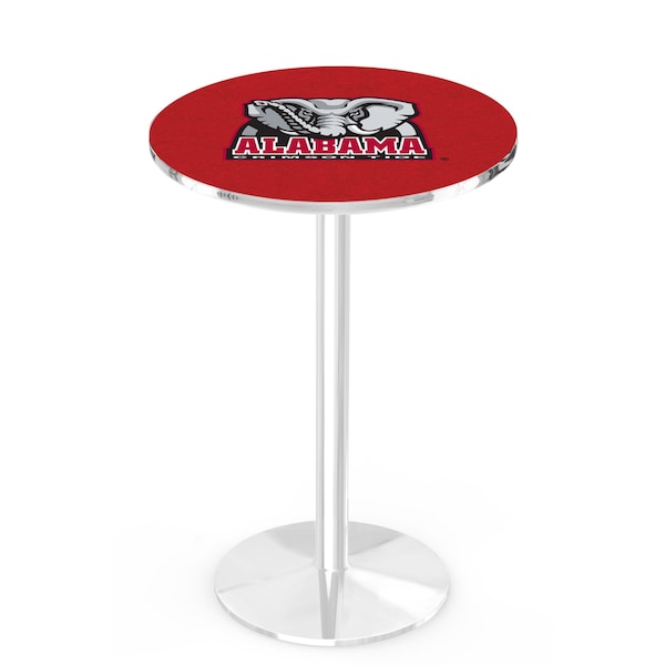 42" Chrome Alabama Pub Table